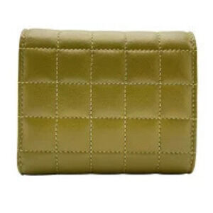 Saint Laurent Wallet YSL Cassandra Brown Green Tri Khaki fold Matelasse